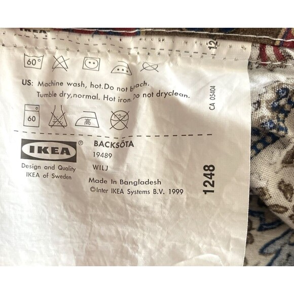 IKEA BACKSÖTA Paisley Duvet Cover Twin 64" x 86" Only - Picture 6 of 7
